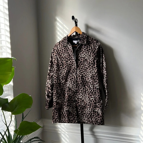 NWT Spiritual Gangster leopard print coat jacket XS - Picture 2 of 6